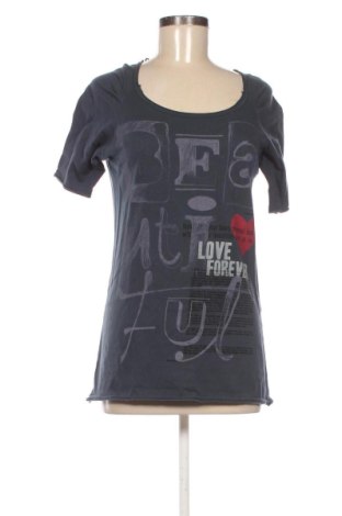 Дамска тениска Pull&Bear, Размер L, Цвят Син, Цена 8,26 €