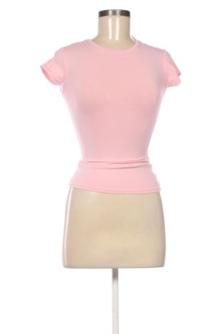 Damski T-shirt Pull&Bear, Rozmiar S, Kolor Różowy, Cena 37,99 zł