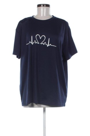 Γυναικείο t-shirt SHEIN, Μέγεθος XXL, Χρώμα Μπλέ, Τιμή 10,99 €
