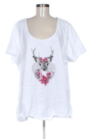 Damen T-Shirt Sheego, Größe 4XL, Farbe Weiß, Preis 11,99 €