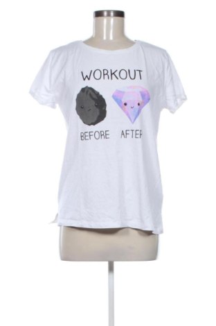 Damen T-Shirt Sinsay, Größe XL, Farbe Weiß, Preis 8,69 €