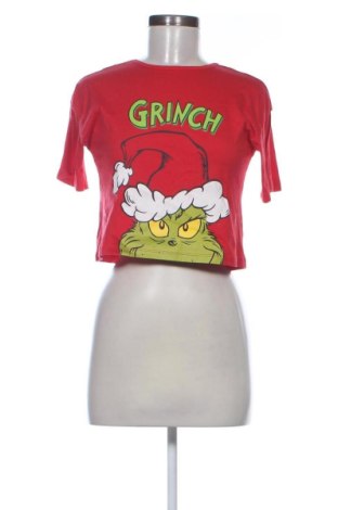 Damski T-shirt Sinsay, Rozmiar M, Kolor Czerwony, Cena 46,57 zł