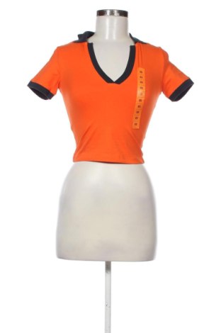 Tricou de femei Sinsay, Mărime XS, Culoare Portocaliu, Preț 82,63 Lei, #136646399