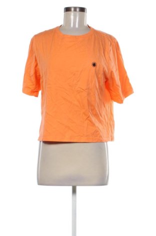 Damski T-shirt Sinsay, Rozmiar M, Kolor Pomarańczowy, Cena 76,73 zł, #136650727