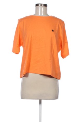 Damski T-shirt Sinsay, Rozmiar L, Kolor Pomarańczowy, Cena 76,73 zł, #136653126