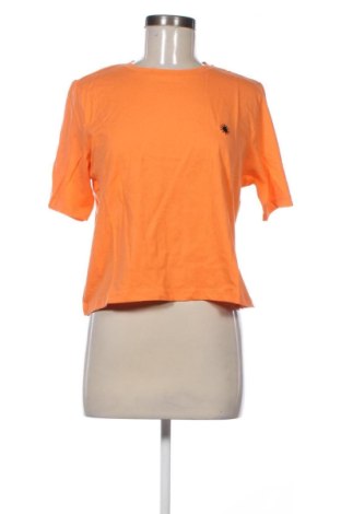 Damski T-shirt Sinsay, Rozmiar S, Kolor Pomarańczowy, Cena 76,73 zł, #136653160