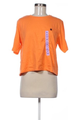 Damski T-shirt Sinsay, Rozmiar M, Kolor Pomarańczowy, Cena 76,73 zł, #136653473