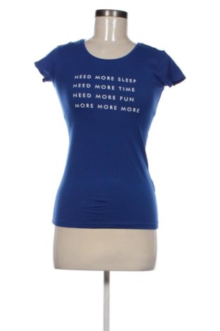 Tricou de femei Sinsay, Mărime XS, Culoare Albastru, Preț 42,99 Lei, #136660801