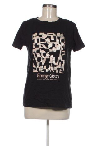 Γυναικείο t-shirt Stradivarius, Μέγεθος M, Χρώμα Μαύρο, Τιμή 10,99 €