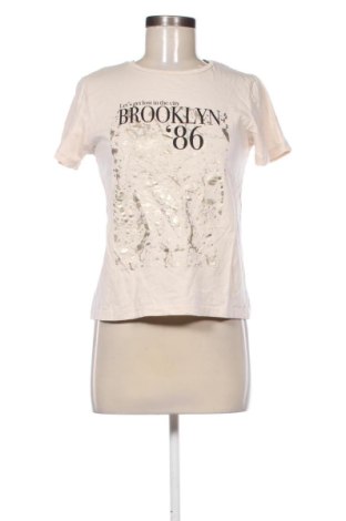Damski T-shirt Stradivarius, Rozmiar S, Kolor ecru, Cena 48,23 zł, #136648842