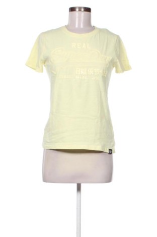 Γυναικείο t-shirt Superdry, Μέγεθος M, Χρώμα Κίτρινο, Τιμή 9,20 €