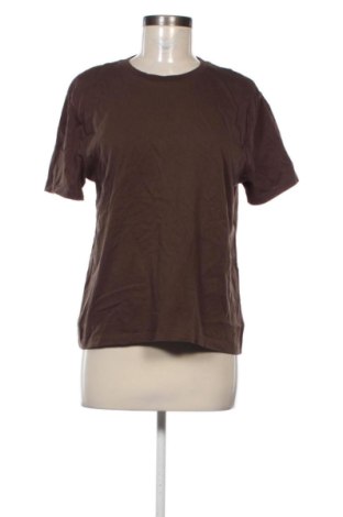 Damski T-shirt Zara, Rozmiar L, Kolor Brązowy, Cena 32,15 zł, #136640108