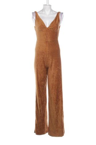 Дамски дълъг гащеризон Bershka, Размер S, Цвят Кафяв, Цена 14,31 €, #136620135