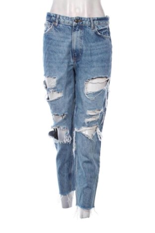 Damskie jeansy Bershka, Rozmiar M, Kolor Niebieski, Cena 78,99 zł