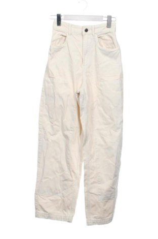Дамски дънки Bershka, Размер XXS, Цвят Екрю, Цена 15,33 €, #136586823