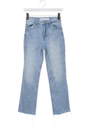 Damskie jeansy Bershka, Rozmiar XS, Kolor Niebieski, Cena 79,15 zł