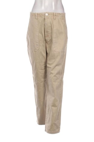 Blugi de femei Bershka, Mărime M, Culoare Bej, Preț 78,20 Lei, #136625151
