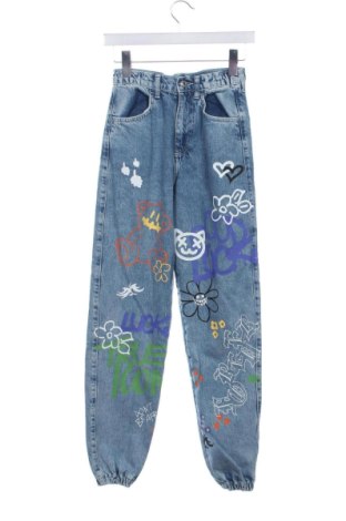 Blugi de femei Bershka, Mărime XXS, Culoare Albastru, Preț 78,20 Lei, #136662917