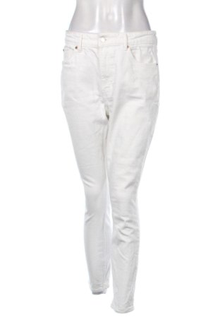 Damskie jeansy H&M, Rozmiar L, Kolor Biały, Cena 80,99 zł, #136619124