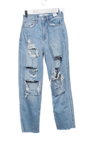 Blugi de femei Hollister, Mărime XS, Culoare Albastru, Preț 109,00 Lei, #136577697