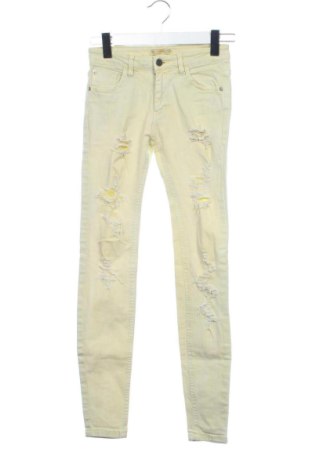 Damskie jeansy Pull&Bear, Rozmiar S, Kolor Żółty, Cena 80,38 zł