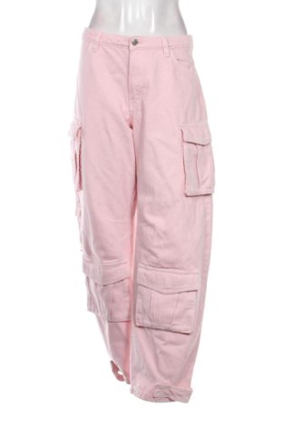 Damskie jeansy Weekday, Rozmiar XL, Kolor Różowy, Cena 277,57 zł
