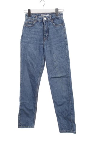 Damskie jeansy Zara, Rozmiar XXS, Kolor Niebieski, Cena 75,02 zł