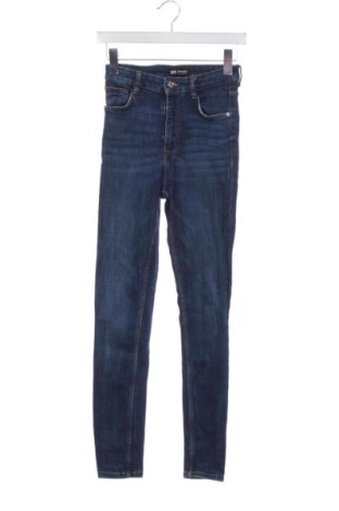 Blugi de femei Zara, Mărime XS, Culoare Albastru, Preț 72,99 Lei, #136588030