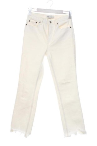 Blugi de femei Zara, Mărime S, Culoare Alb, Preț 72,99 Lei