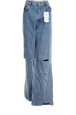 Дамски дънки Zara, Размер XL, Цвят Син, Цена 32,21 €