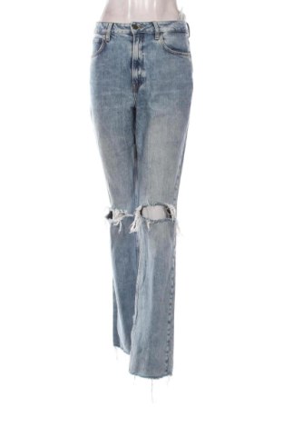 Blugi de femei Zara, Mărime XL, Culoare Albastru, Preț 88,62 Lei, #136643142