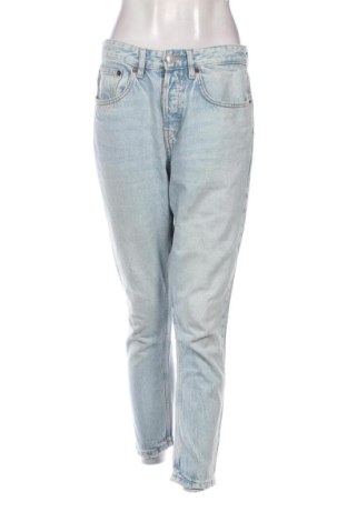 Blugi de femei Zara, Mărime L, Culoare Albastru, Preț 72,00 Lei, #136643345