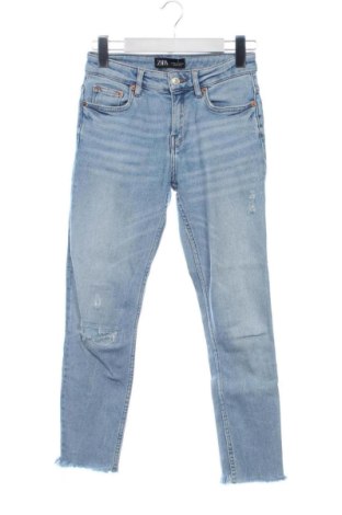 Blugi de femei Zara, Mărime XS, Culoare Albastru, Preț 82,32 Lei, #136653719