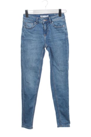 Damskie jeansy Zara, Rozmiar XS, Kolor Niebieski, Cena 75,02 zł, #136668304