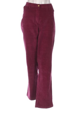 Pantaloni de velvet de femei Bpc Bonprix Collection, Mărime 3XL, Culoare Mov, Preț 77,00 Lei, #136651119