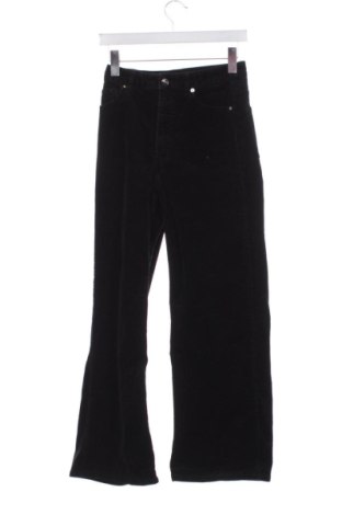 Pantaloni de velvet de femei H&M Divided, Mărime XS, Culoare Negru, Preț 78,20 Lei