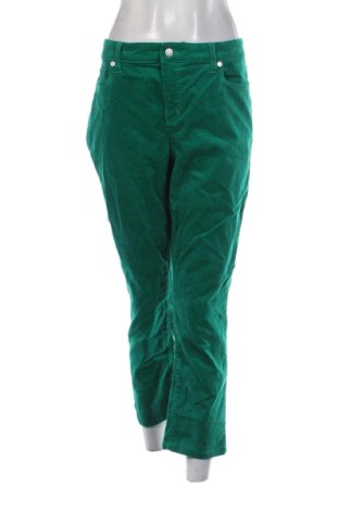 Pantaloni de velvet de femei Lands' End, Mărime XL, Culoare Verde, Preț 78,20 Lei, #136622744