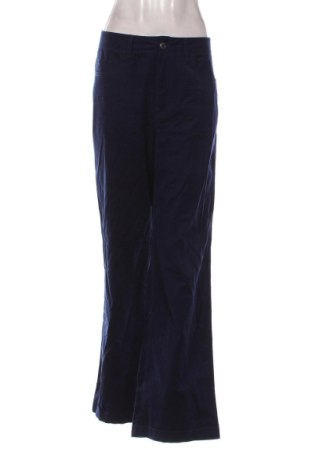 Pantaloni de velvet de femei Unbranded, Mărime L, Culoare Albastru, Preț 76,86 Lei, #136660393