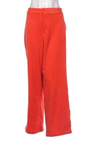 Pantaloni de velvet de femei Vero Moda, Mărime XL, Culoare Portocaliu, Preț 72,99 Lei, #136626625