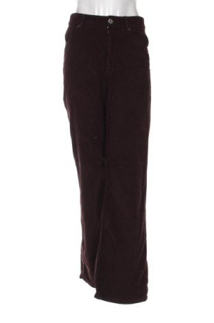 Pantaloni de velvet de femei Zara, Mărime S, Culoare Maro, Preț 72,00 Lei, #136640949