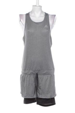 Kurzer Damenoverall Adidas, Größe L, Farbe Grau, Preis € 41,99