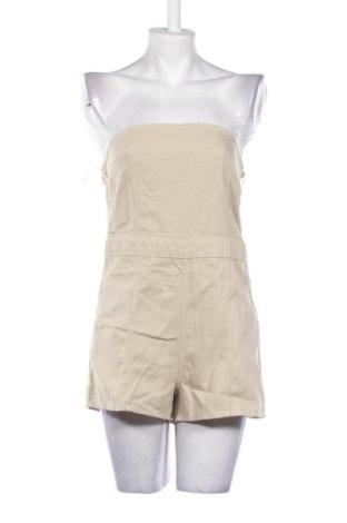 Salopetă scurtă de damă Bershka, Mărime L, Culoare Ecru, Preț 123,99 Lei