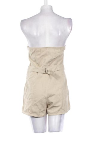 Salopetă scurtă de damă Bershka, Mărime L, Culoare Ecru, Preț 123,99 Lei