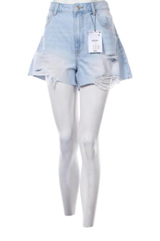 Дамски къс панталон Bershka, Размер XL, Цвят Син, Цена 16,36 €