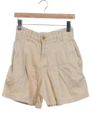 Дамски къс панталон Bershka, Размер XS, Цвят Бежов, Цена 12,78 €, #136613053