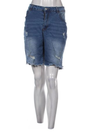 Pantaloni scurți de femei SHEIN, Mărime XXL, Culoare Albastru, Preț 52,13 Lei, #136670916