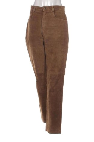 Дамски кожен панталон Unbranded, Размер XL, Цвят Кафяв, Цена 54,68 €, #136648262