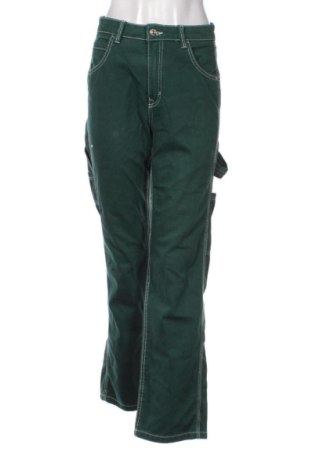 Pantaloni de femei Bershka, Mărime S, Culoare Verde, Preț 78,20 Lei