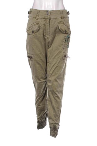 Дамски панталон Desigual, Размер L, Цвят Зелен, Цена 31,73 €, #136674615
