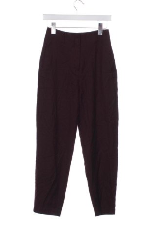 Pantaloni de femei H&M, Mărime XS, Culoare Roșu, Preț 91,99 Lei
